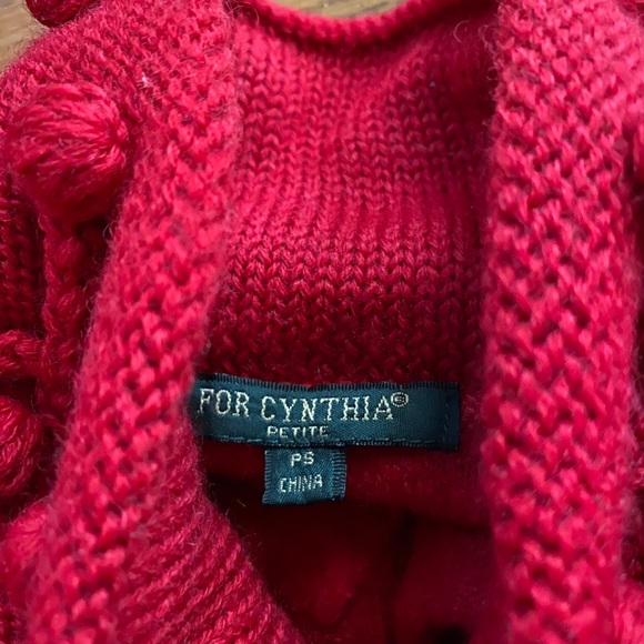 For Cynthia red wool cape. - Picture 7 of 8